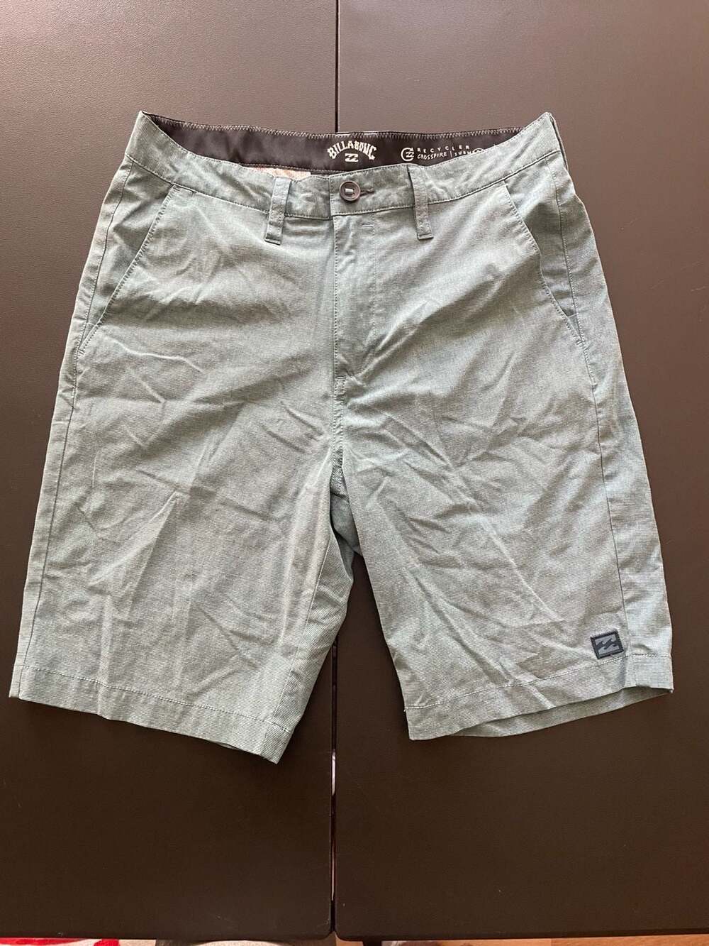 Billabong Men's Recycler Crossfire Submersibles Hybrid Shorts Gray Striped